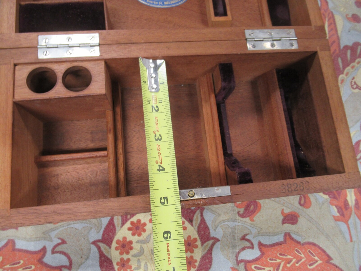 ANTIQUE WOOD CABINET EMPTY ERNST LEITZ GERMANY MICROSCOPE PART LOBBY