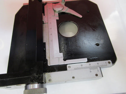 OLYMPUS JAPAN XY STAGE TABLE CLIPS MICROSCOPE PART AS PICTURED T9-A-20