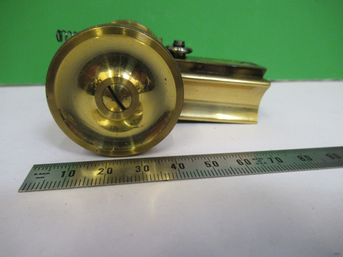 ANTIQUE BRASS LEITZ GERMANY STAGE KNOBS MICROSCOPE PART AS PICTURED V3-A-32