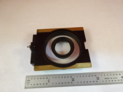 MICROSCOPE PART ZEISS POLARIZER OBJECTIVE HOLDER POL OPTICS AS IS #X6-B-15