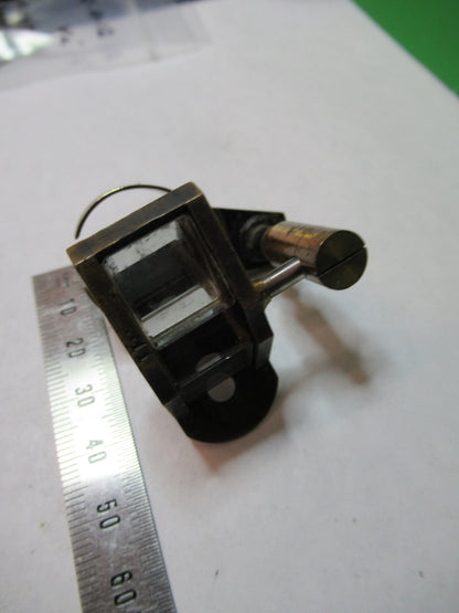 ANTIQUE BRASS NACHET PARIS PROJECTION PRISM ASSEMBLY MICROSCOPE PART X2-A-13