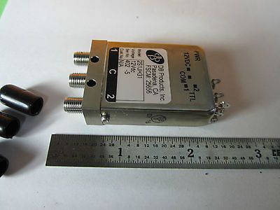 DB PRODUCTS PASADENA RF MICROWAVE COAXIAL SWITCH FREQUENCY BIN#31-30