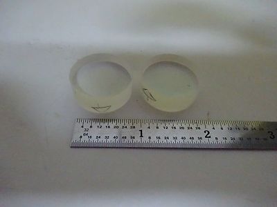 Optical Coated Lens Lot of Two Lenses Laser Optics