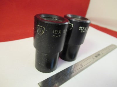 Pair Eyepiece Wf 10X American Optical Co. American Optics Cat 176 Microscope Part