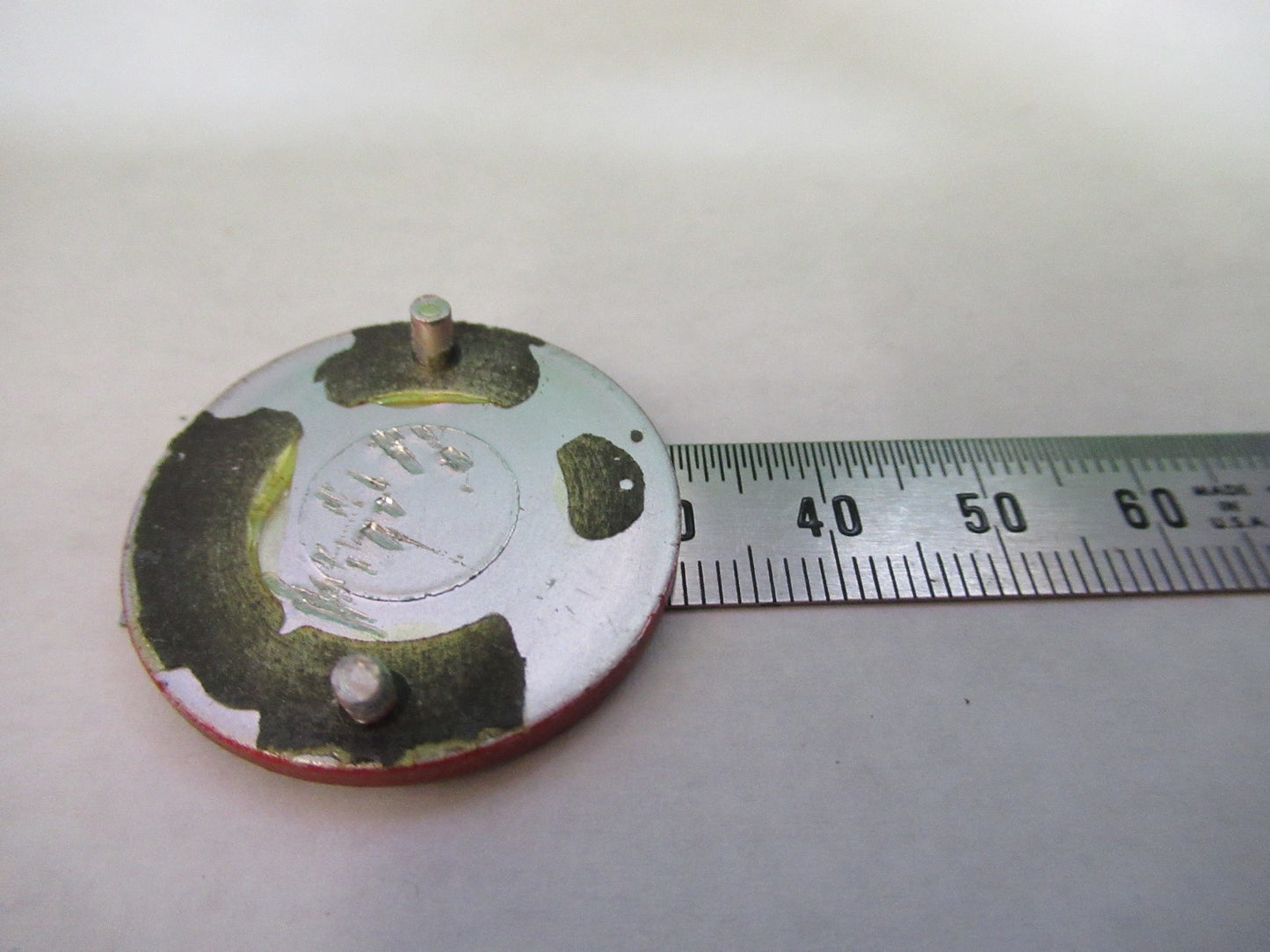 LEITZ GERMANY LARGE ALUMINUM LOGO MICROSCOPE PART AS PICTURED T2-A-31