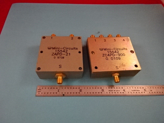MINI CIRCUITS SPLITTER LOT ZAPD-21 ZC4PD MICROWAVE RF FREQUENCY AS IS #19-A-27