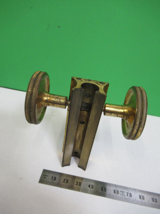 Antique Ernst Leitz Germany Brass Stage Microscope Part