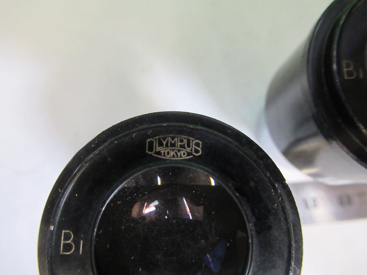 OLYMPUS JAPAN PAIR EYEPIECES WF10X OPTICS MICROSCOPE PART AS PICTURED X4-A-33