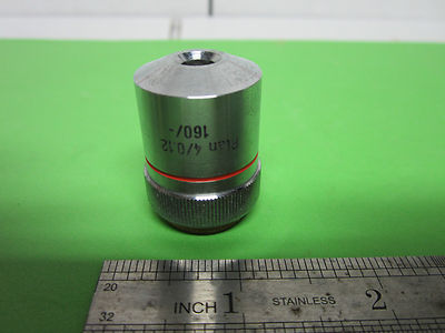 Microscope Part Germany Optics Objective Hertel Reuss 4X