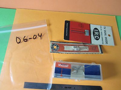 VINTAGE ELECTRONIC LOT 3 EA TV DUAL DIODE PNP GERMANIUM TRANSISTOR BIN#D6-04