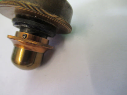 Antique Brass Condenser Piece UK England Microscope Part