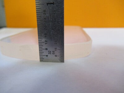 OPTICAL BK7 GLASS THICK WINDOW RACETRACK MIL-SPEC OPTICS AS PICTURED &27-B-10