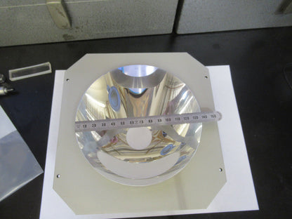 HUGE REFLECTOR MIRROR PARABOLIC ILLUMINATOR MICROSCOPE PART AS PICTURED 88-a-32