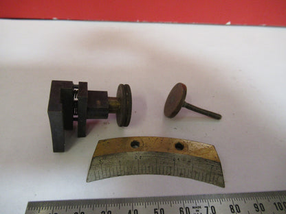 ANTIQUE BRASS LOT VERY OLD SCOPES MICROSCOPE PART AS PICTURED S3-B-07