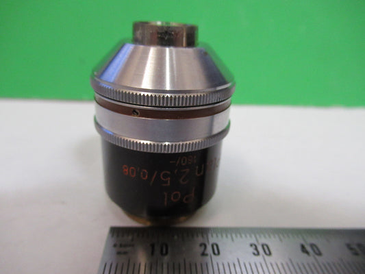 Carl Zeiss AG Objective Pol 2.5X /160 Polarization Microscope Part