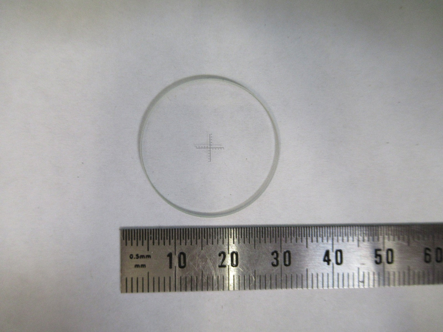 Optical Glass Reticle Micrometer Crosshair Microscope Part