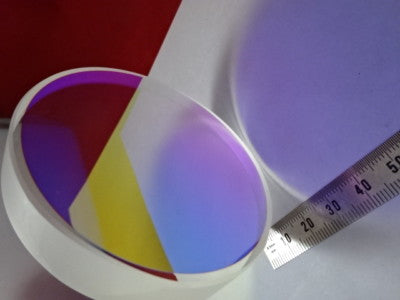 Optical Flat Fused silica 3" Dia Dichroic Mirror 1/10 Wave Laser Optics
