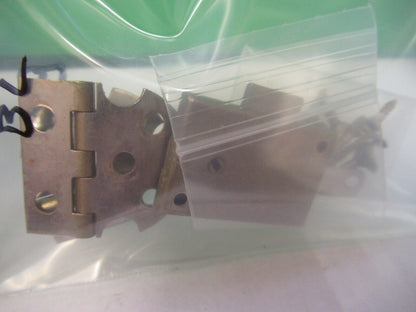 BAUSCH LOMB SET HINGES + LOCK WITHOUT KEY MICROSCOPE PART AS PICTURED w4-b-12