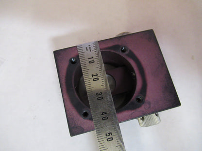 optical FIXTURE WITH MOVABLE LENS  laser optics as pictured  Y2-A-96