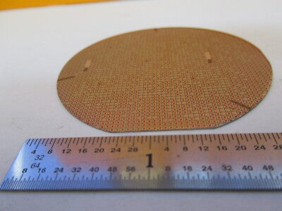 COLLECTABLE GOLD PLATED SILICON WAFER WITH ELECTRONIC COMPONENTS AS PIC &H8-C-34