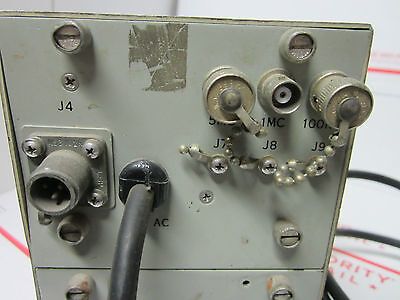 VINTAGE FEI FE-10A ULTRA STABLE QUARTZ OSCILLATOR 5 MHz FREQUENCY STANDARD NAVY