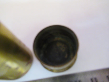 EMPTY BAUSCH LOMB BRASS OBJECTIVE CANISTER MICROSCOPE PART AS PICTURED Y1-A-38