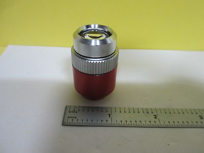 Microscope Part Objective Ernst Leitz Germany Red Optics