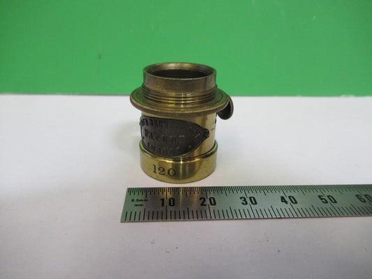 Antique Brass Vertical Illuminator Smith Beck Microscope Part AS Pic