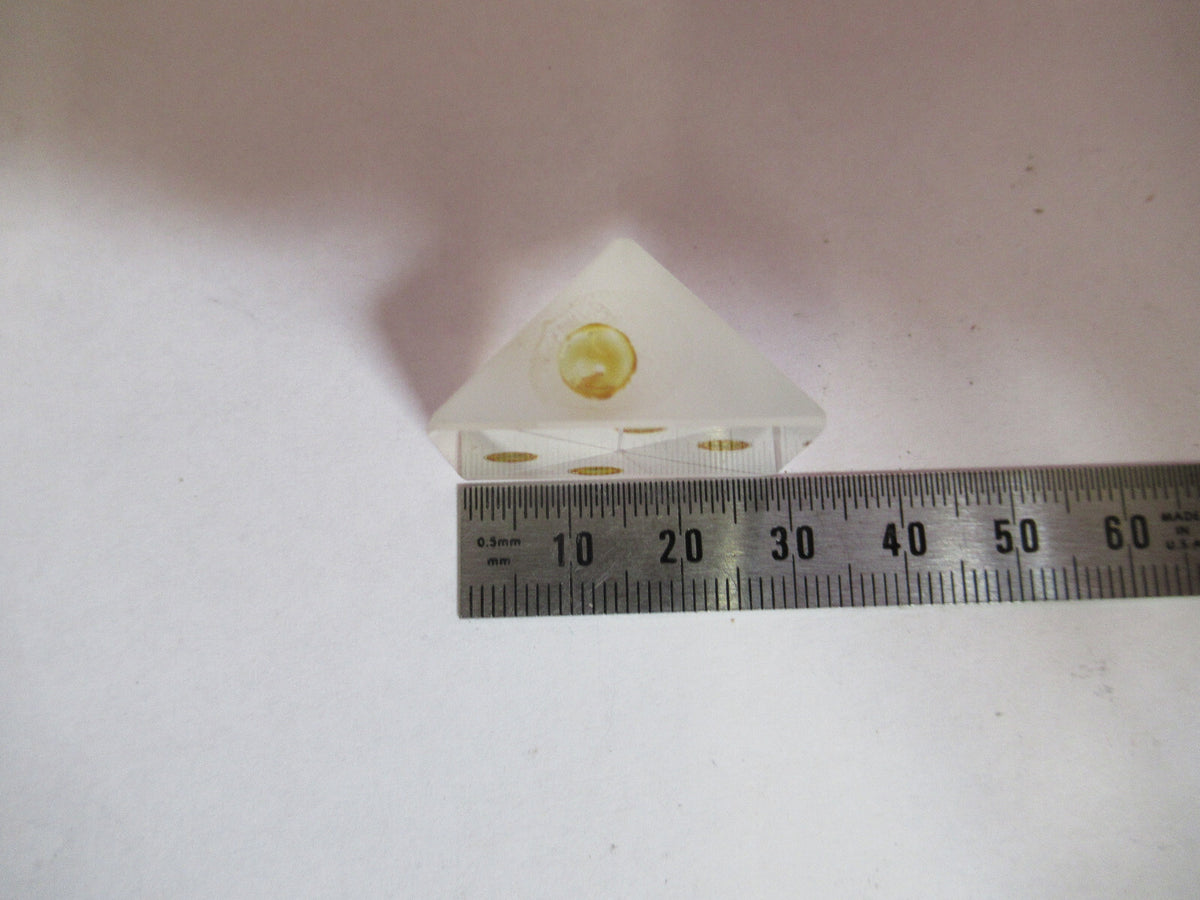 OPTICAL BAUSCH LOMB GLASS PRISM OPTICS AS PICTURED F8-A-33