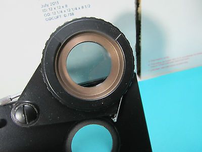 MICROSCOPE PART POLARIZER INSERT GERMANY POLARIZED OPTICS AS PICTURED BIN#B6-04