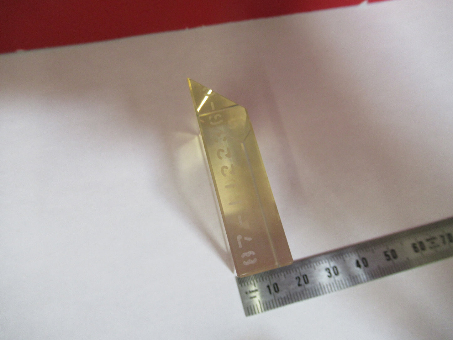 OPTICAL ZERODUR HIGHLY POLISHED TRUNCATED LASER OPTICS  AS PICTURED T1-A-80