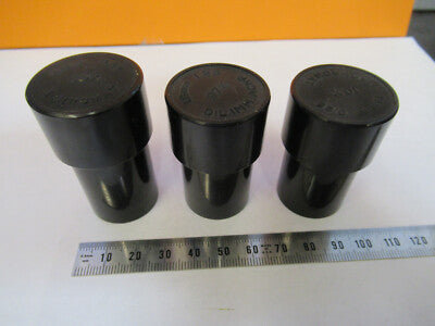 LOT BAUSCH LOMB EMPTY PLASTIC OBJECTIVE CANISTER MICROSCOPE PART AS PIC W3-B-28