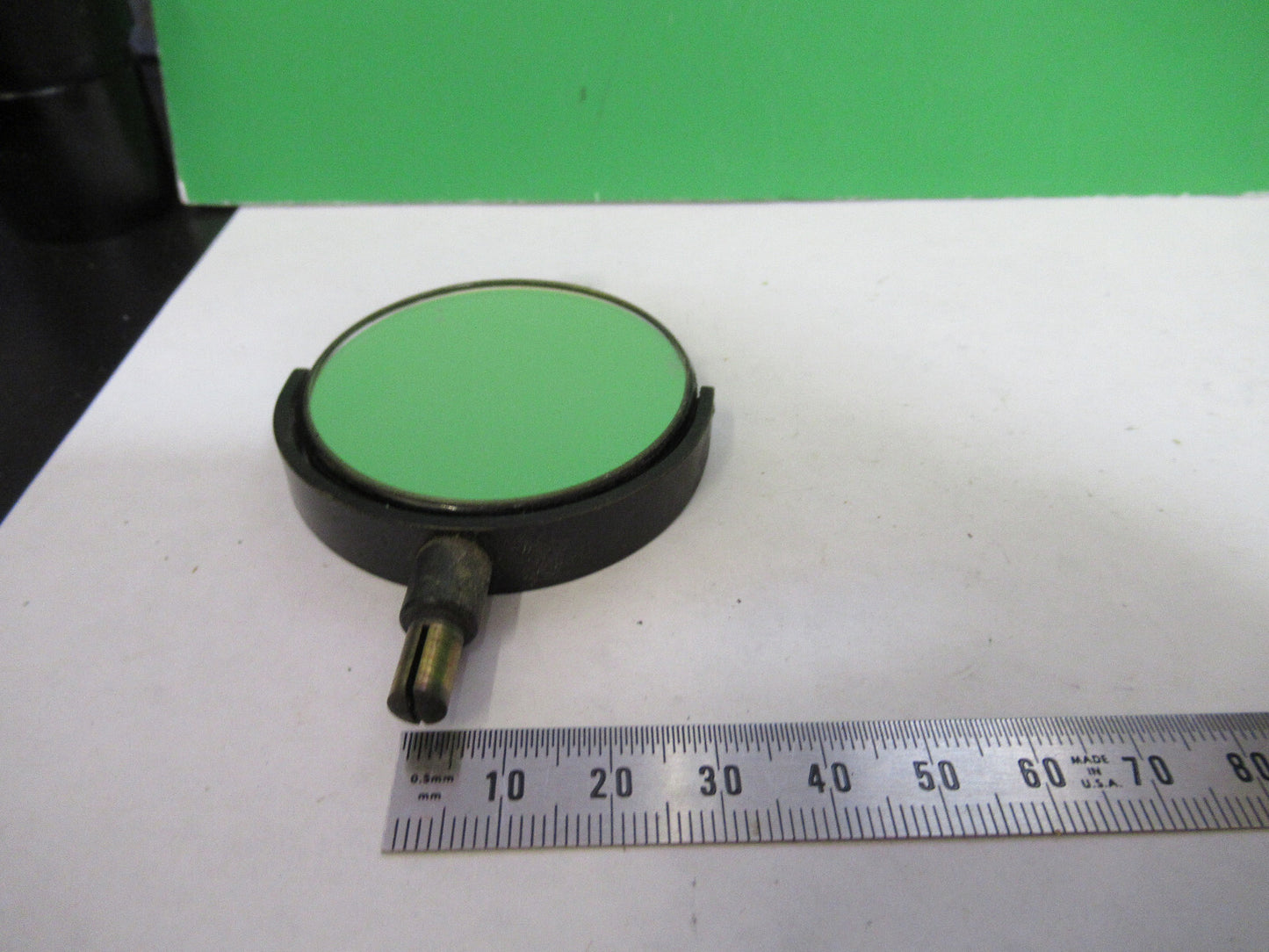 ANTIQUE BAUSCH LOMB MIRROR ASSEMBLY OPTICS MICROSCOPE PART AS PICTURED S7-A-05