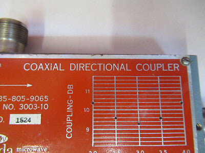 Narda Directional Coupler EMI Testing RF Microwave Frequency GHz