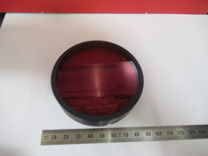 OPTICAL LARGE RED FILTER RECON MIL SPEC LASER OPTICS AS PICTURED #S5-A-01