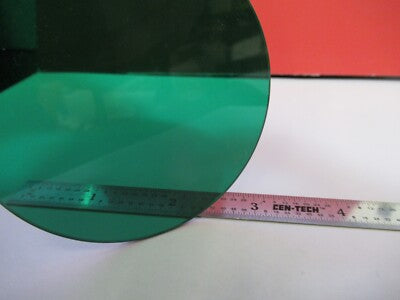 LEITZ GREEN GLASS FILTER MEASURING TOOLMAKER MICROSCOPE PART AS PIC &A9-A-85
