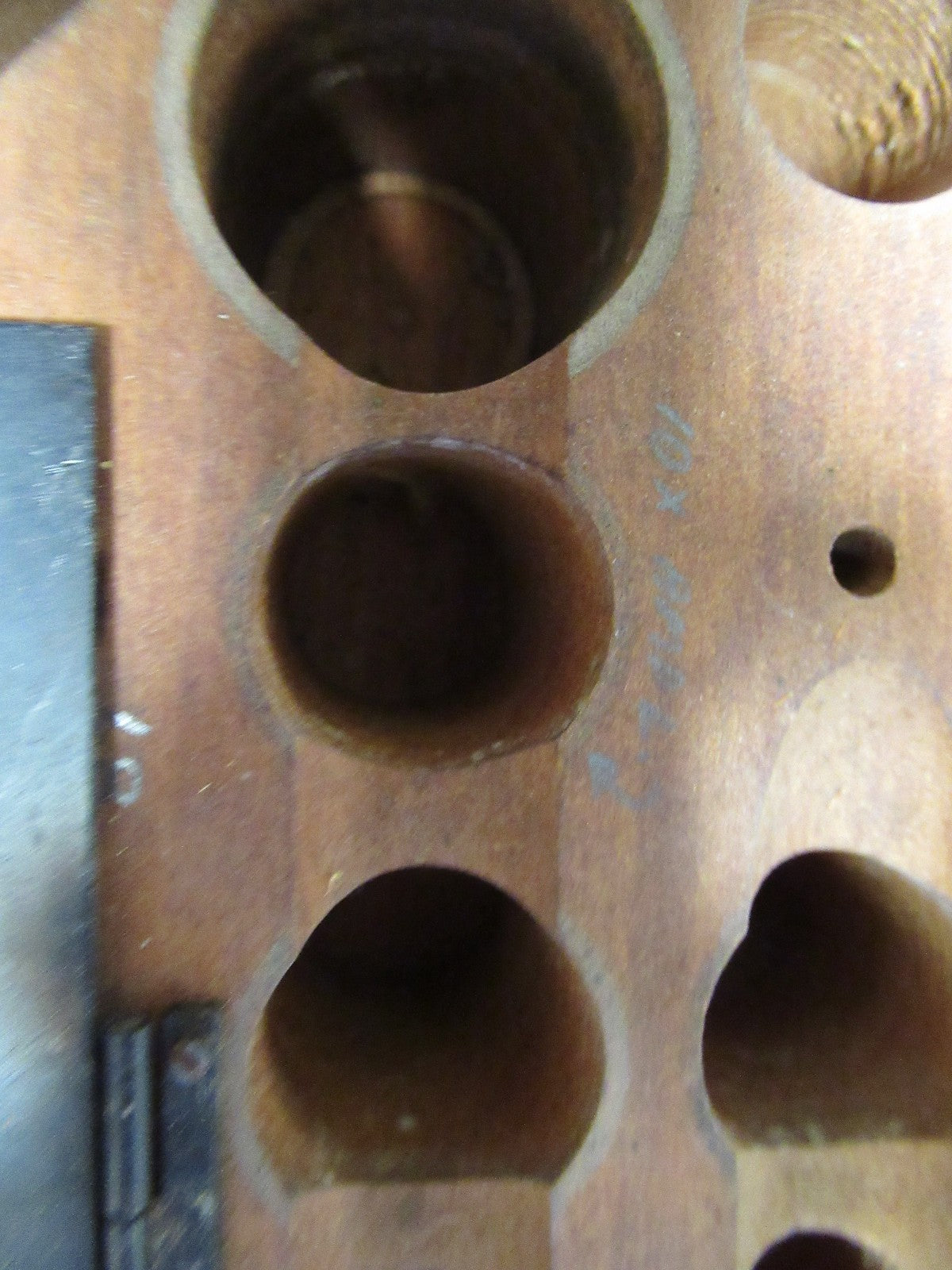 ANTIQUE WOOD BOX BAUSCH LOMB ACCESSORIES EMPTY MICROSCOPE PART AS PICTURED TD-4