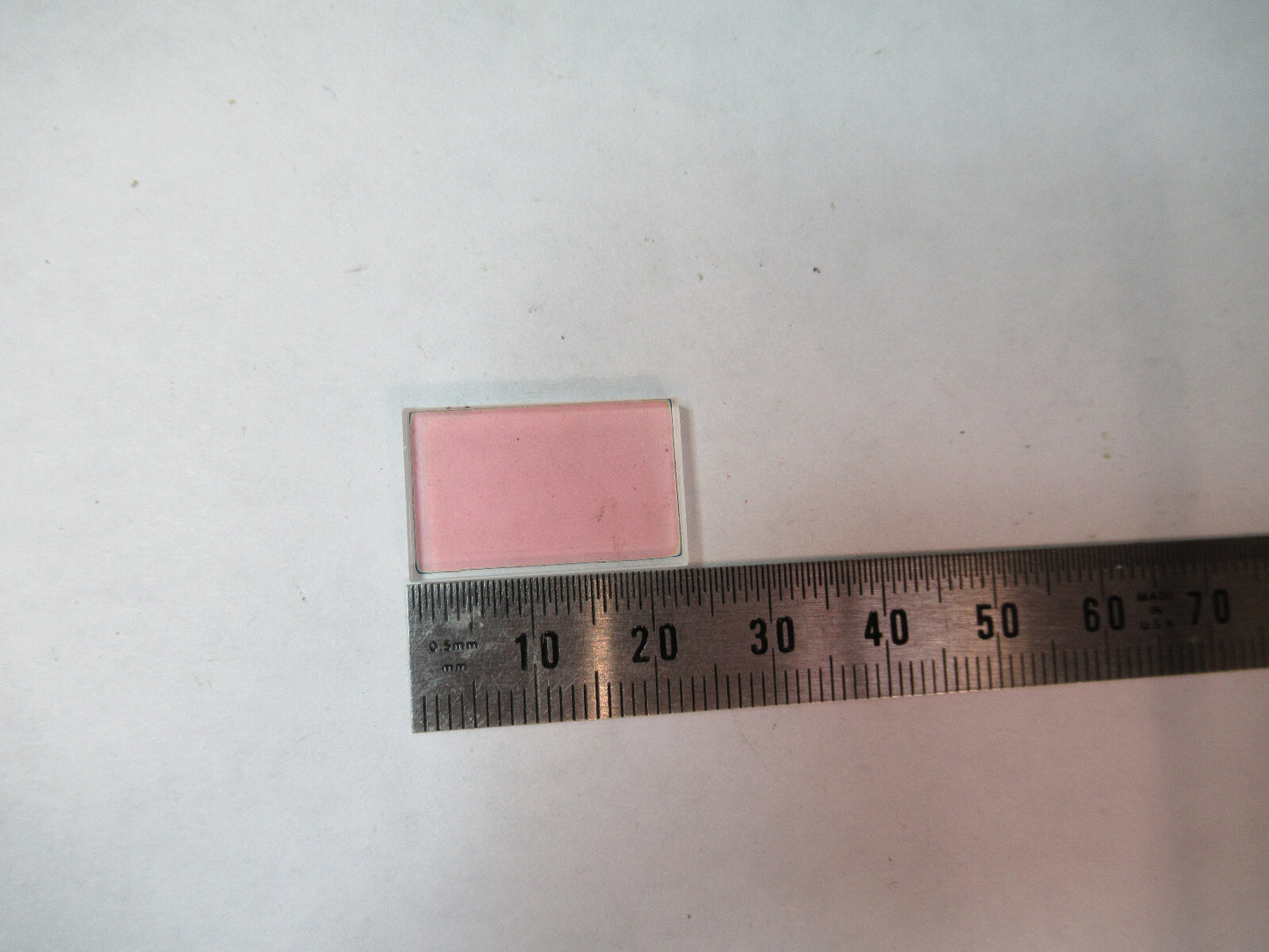 OPTICAL COATED BK7 GLASS PLATE FILTER PRO LASER OPTICS AS PICTURED X6-A-134
