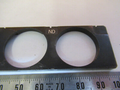 NIKON JAPAN NEUTRAL DENSITY FILTER SLIDE ND MICROSCOPE PART AS PICTURED P2-A-33