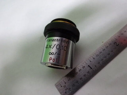 MIKROSKOPTEIL ZEISS DEUTSCHLAND POLMI-OBJEKTIV 4X POL-OPTIK WIE BESEHEN #AQ-03