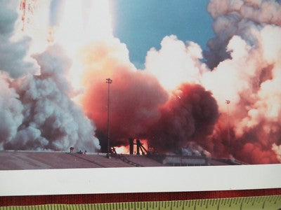 Collectable Print Space Shuttle Taking Off Nasa Vintage Reproduction