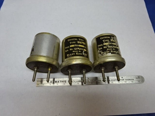 Lot Vintage Bliley Electric Co. Quartz Crystal FM6-5 Frequency Control