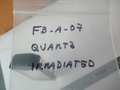 RARE Q FACTOR SLAB SAWYER IRRADIATED QUARTZ CRYSTAL FREQUENCY CONTROL #F3-A-07