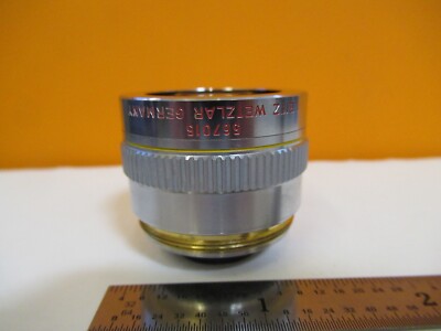 Ernst Leitz Leica Objective 567015 Pl Fluotar 10X Optics Microscope Part
