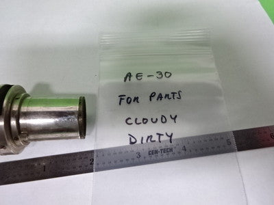 MICROSCOPE PART WITH SLOT FOR SLIDE [dirty cloudy] OPTICS AS IS #AE-30