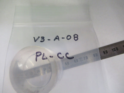 OPTICAL PLANO CONCAVE LENS THICK GLASS MIL SPEC OPTICS AS PICTURED V3-A-08