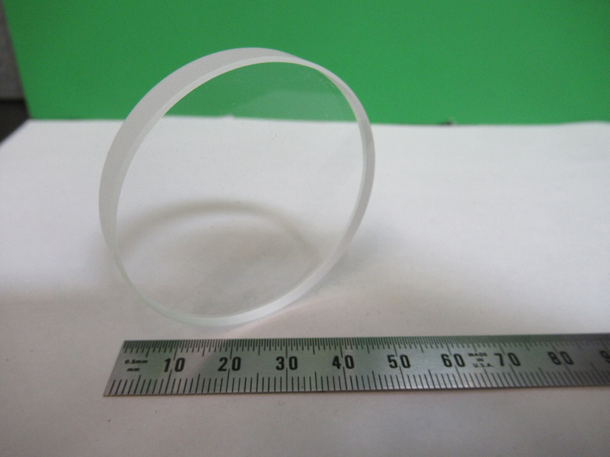 OPTICAL FLAT MIL SPEC BK7 GLASS THICK OPTICS AS PICTURED 80-B-23