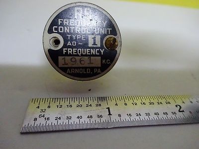 VINTAGE R9 QUARTZ CRYSTAL FREQUENCY CONTROL PLASTIC HOUSING AS IS BIN#W4-35