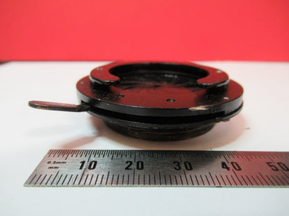 BAUSCH LOMB ANTIQUE DIAPHRAGM IRIS BRASS MICROSCOPE PART AS PICTURED  S3-B-91