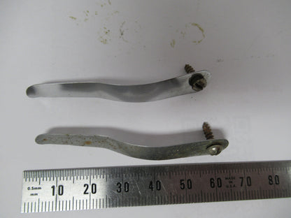 AO SPENCER PAIR CLIPS VINTAGE MICROSCOPE PART AS PICTURED W1-A-10
